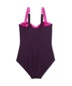 Women's UPF 50 Sweetheart Neck Seamed One Piece Swimsuit - Shape + Style™ by Aqua Green® Multi Pink -Default Template 7 GUEST 01ac212f fa7b 453b bb36 270d12b2273e