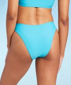 Women's V-Front Extra High Leg Extra Cheeky Bikini Bottom - Wild Fable⢠Pink