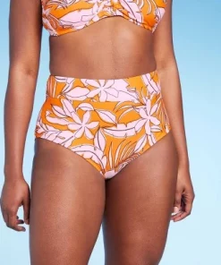Women's Tropical Print Tummy Control Full Coverage High Waist Bikini Bottom - Kona Sol™ Orange 14 Women's Tropical Print Tummy Control Full Coverage High Waist Bikini Bottom - Kona Sol™ Orange -Default Template 7 GUEST 03bd875b 6c93 4596 b043 07f9da88e4de