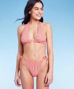 Women's Ultra High Leg Adjustable Coverage Bikini Bottom - Wild Fable™ Orange Tile Print -Default Template 7 GUEST 04735cb1 194a 4581 9f5d 58a53fc28286