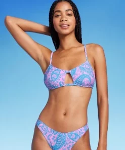 Women's Paisley Print Cut Out Bralette Bikini Top - Wild Fable™ Blue/Pink 24 Women's Paisley Print Cut Out Bralette Bikini Top - Wild Fable™ Blue/Pink -Default Template 7 GUEST 04c0fa38 c2f7 4598 b38f 17623a65333c 3