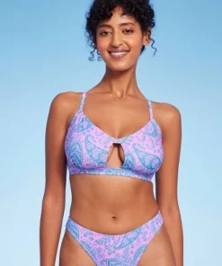 Women's Paisley Print Cut Out Bralette Bikini Top - Wild Fable™ Blue/Pink 27 Women's Paisley Print Cut Out Bralette Bikini Top - Wild Fable™ Blue/Pink -Default Template 7 GUEST 05a87e1e 09fb 4fd5 a1ca 034e8f4e13b8