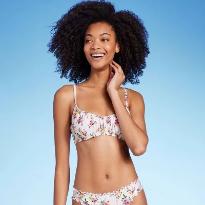Women's Ruched Underwire Bikini Top - Shade & Shore™ Multi Ditsy Floral Print 8 Women's Ruched Underwire Bikini Top - Shade & Shore™ Multi Ditsy Floral Print - Image 6