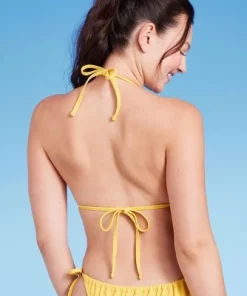 Women's Sequin Detail Triangle Bikini Top - Wild Fable™ Yellow -Default Template 7 GUEST 0711650c b271 42d4 bb22 e66ac1583dde