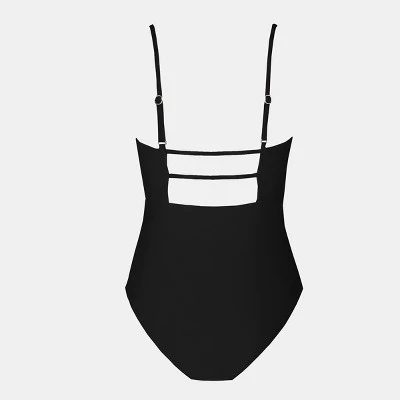 Women's Shirred Strappy Cutout One Piece Swimsuit - Cupshe 5 Women's Shirred Strappy Cutout One Piece Swimsuit - Cupshe - Image 3