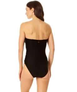 CopperControl by Coppersuit - Women's Tummy Control Bandeau One Piece Swimsuit