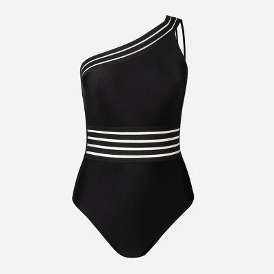 Women's Mesh One shoulder One Piece Swimsuit - Cupshe 8 Women's Mesh One shoulder One Piece Swimsuit - Cupshe - Image 6