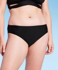 Women's Low-Rise Full Coverage Hipster Bikini Bottom - Shade & Shore™ Black -Default Template 7 GUEST 0b1ef2b7 6549 459d 8f24 9d10d57bb3ee