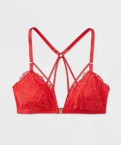 Women's Front-Close Lace Lingerie Bralette - Auden™ Red -Default Template 7 GUEST 0b460bbb 58fd 429d a874 15f4b7751709