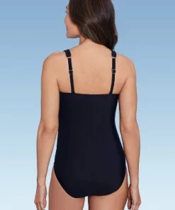 Women's UPF 50 Waist Detail Over the Shoulder One Piece Swimsuit - Aqua Green® Pink -Default Template 7 GUEST 0ec8ab94 9f61 43c7 bcb3 a1241fd15403