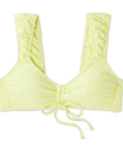 Women's Tie-Front Cap Sleeve Bralette Bikini Top - Wild Fable™ Light Yellow -Default Template 7 GUEST 0f5b4534 d661 4b3f acaf 387f0110f725