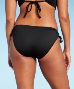 Women's Side-Tie Medium Coverage Hipster Bikini Bottom - Shade & Shore™ Black -Default Template 7 GUEST 10efe4ba 524b 4587 bdf1 39c6867a562f