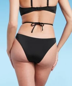Women's Strappy High Leg Extra Cheeky Bikini Bottom - Shade & Shore™ Black -Default Template 7 GUEST 14bb93aa e868 4dac 8442 e1db8ca4a7ab