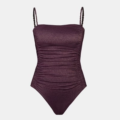 Women's Square Neck Shiny One Piece Swimsuit - Cupshe 6 Women's Square Neck Shiny One Piece Swimsuit - Cupshe - Image 4