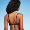 Women's Center Front Ring Triangle Bikini Top - Shade & Shore™ Black