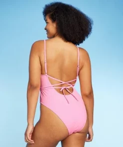 Women's Wrap Cut Out Extra Cheeky One Piece Swimsuit - Wild Fable™ Pink 9 Women's Wrap Cut Out Extra Cheeky One Piece Swimsuit - Wild Fable™ Pink -Default Template 7 GUEST 18de65ca 370f 4a4f 86d8 422db8befc73