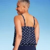 Lands' End Women's UPF 50 Polka Dot Blouson Tankini Top - Navy Blue -Default Template 7 GUEST 1a872a21 051b 4e58 b294 c7120169c69a