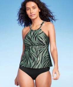 Women's Animal Print High Neck Tankini Top - Kona Sol™ Dark Green 13 Women's Animal Print High Neck Tankini Top - Kona Sol™ Dark Green -Default Template 7 GUEST 1b614882 c460 4d35 9f95 342ea8fa1641