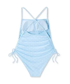 Women's Side-Cinch Detail Extra High Leg Cheeky One Piece Swimsuit - Wild Fable™ Blue -Default Template 7 GUEST 1e569150 3ad0 4140 a856 af022c30d876