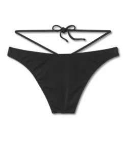 Women's Strappy High Leg Extra Cheeky Bikini Bottom - Shade & Shore™ Black -Default Template 7 GUEST 1e7b4076 fe3a 4056 8e77 153e3e35cc25