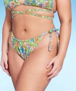Women's Side-Tie Adjustable Coverage Ultra High Leg Bikini Bottom - Wild Fable™ Floral Print -Default Template 7 GUEST 1ee0e8d7 664b 4912 a0cb 0d41081a8f08