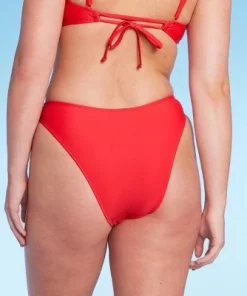 Women's Low-Rise Super Cheeky Extra High Leg Bikini Bottom - Wild Fable™ Red -Default Template 7 GUEST 208a39e7 a055 4353 9795 0d2df22cfa7c
