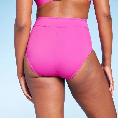 Women's Full Coverage Tummy Control High Waist Bikini Bottom - Kona Sol™ Navy Blue 10 Women's Full Coverage Tummy Control High Waist Bikini Bottom - Kona Sol™ Navy Blue - Image 8