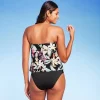Women's Tropical Print Tiered Bandeau Tankini Top - Kona Sol™ Black -Default Template 7 GUEST 236db398 c35c 45d5 b8c4 85e248ae5208