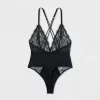 Women's Deep-V Unlined Lace Lingerie Bodysuit - Auden™ Black -Default Template 7 GUEST 23c0b03e 0608 419b 8a38 20889197c29c