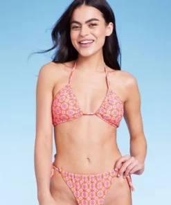 Women's U Bralette Multiway Bikini Top - Wild Fable™ Orange Tile Print -Default Template 7 GUEST 2688febe 8e83 487f ba8d ba5c6ccc855b