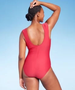 Women's Full Coverage Tummy Control Cap Sleeve U-Wire One Piece Swimsuit - Kona Sol™ Red 12 Women's Full Coverage Tummy Control Cap Sleeve U-Wire One Piece Swimsuit - Kona Sol™ Red -Default Template 7 GUEST 28af7332 5ba4 49e7 9d47 e0fc5afffe40
