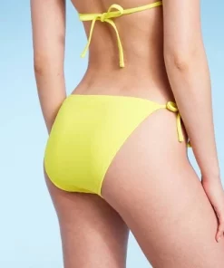 Women's Side-Tie Cheeky Bikini Bottom - Wild Fable⢠Yellow