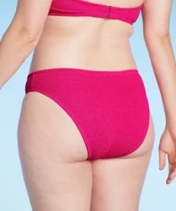 Women's Pucker Textured Hipster Bikini Bottom - Shade & Shore™ Hot Pink -Default Template 7 GUEST 29672ddb 3166 46dc 8a56 0cf625dba599
