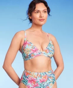 Women's Tropical Print Crossover Triangle Bikini Top - Kona Sol™ Multi 21 Women's Tropical Print Crossover Triangle Bikini Top - Kona Sol™ Multi -Default Template 7 GUEST 2c20e488 2b32 4649 b02b b3611295268f 1