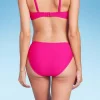 Women's Ring Detail Bikini Bottom - Shade & Shore™ Hot Pink