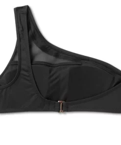 Women's One Shoulder Mesh Bikini Top - Shade & Shore™ Black -Default Template 7 GUEST 2f474679 b067 4ab2 bcbc eaeb8bea6150