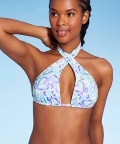 Women's Multiway Bikini Top - Wild Fable™ Blue/green Heart Print -Default Template 7 GUEST 2ffd6f97 2de4 4c07 8067 731777b85f8e