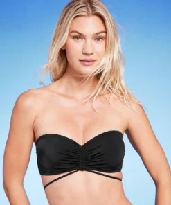 Women's Strappy Bandeau Bikini Top - Shade & Shore™ Orange -Default Template 7 GUEST 30587e78 a0d2 4192 b448 dc23b3b148e7