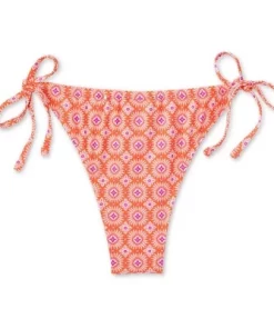 Women's Ultra High Leg Adjustable Coverage Bikini Bottom - Wild Fable™ Orange Tile Print -Default Template 7 GUEST 305db2c0 d32f 4d36 89df 11711162d629