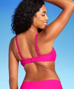 Women's Ring Detail Hidden Underwire Bikini Top - Shade & Shore™ Hot Pink -Default Template 7 GUEST 320a1496 a21e 499b ae89 735d505aecab