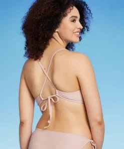 Women's Striped Crochet Bralette Bikini Top - Wild Fable™ Light Pink -Default Template 7 GUEST 323f9d03 c274 471b b833 7a734994ae02