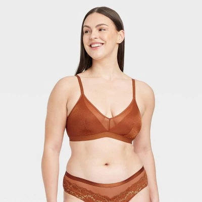 Women's Strappy Mesh Bralette - Auden™ Black 5 Women's Strappy Mesh Bralette - Auden™ Black - Image 3