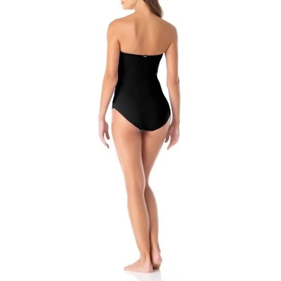 Anne Cole - Women's Twist Front Shirred One Piece Swimsuit 5 Anne Cole - Women's Twist Front Shirred One Piece Swimsuit - Image 3