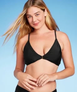 Women's Center Front Ring Triangle Bikini Top - Shade & Shore™ Black 10 Women's Center Front Ring Triangle Bikini Top - Shade & Shore™ Black -Default Template 7 GUEST 37a3df0b 5c7c 4bd4 9228 5c1e3254a73b
