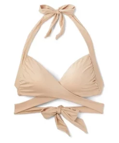 Women's Longline Wrap Front Bralette Bikini Top - Wild Fable™ Gold -Default Template 7 GUEST 3a258954 e23a 4282 9e9e 06af860d908c