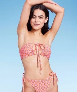 Women's U Bralette Multiway Bikini Top - Wild Fable™ Orange Tile Print -Default Template 7 GUEST 3b94ef45 4e6d 4921 844a bd63b23a3459