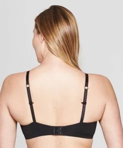 Women's Bliss Lightly Lined Wirefree Bra - Auden™ Burgundy