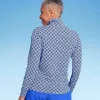 Lands' End Women's UPF 50 Geo Print Long Sleeve Quarter Zip Rash Guard - Blue -Default Template 7 GUEST 3d139e4c 4285 4703 a9bb 854acd6a55d5