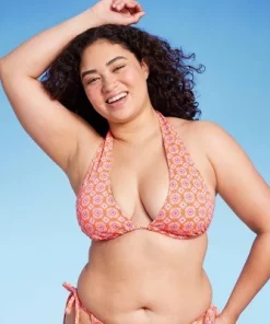 Women's U Bralette Multiway Bikini Top - Wild Fable™ Orange Tile Print -Default Template 7 GUEST 3de00cfe c89b 4091 aa23 9e65d2d87d86