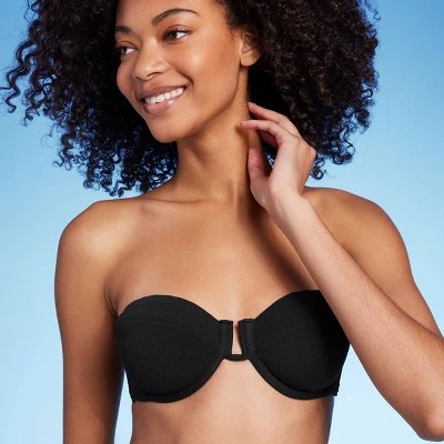 Women's Balconette Underwire Crepe Bikini Top - Shade & Shore™ Purple 4 Women's Balconette Underwire Crepe Bikini Top - Shade & Shore™ Purple - Image 2